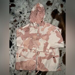 Pink camo zip up jacket